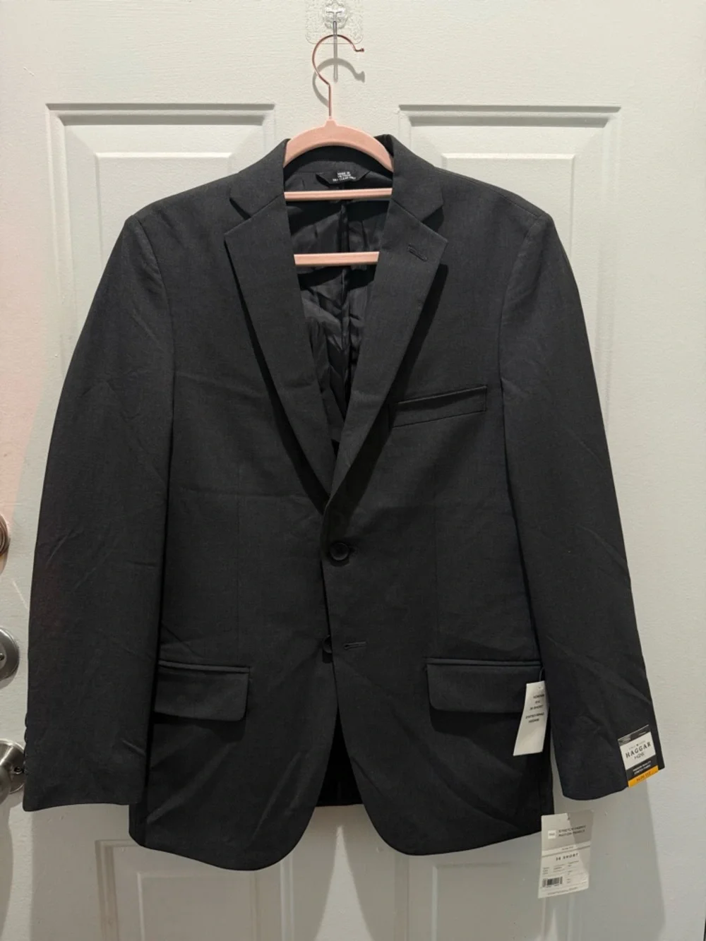 Haggar Men's Black Single-Breasted Sport Coat - Picture 1 of 7